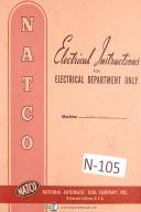 Natco-Natco C2254 Drilling Machine Electrical Instruct & Wiring Diagrams Manual 1952-C2254-01